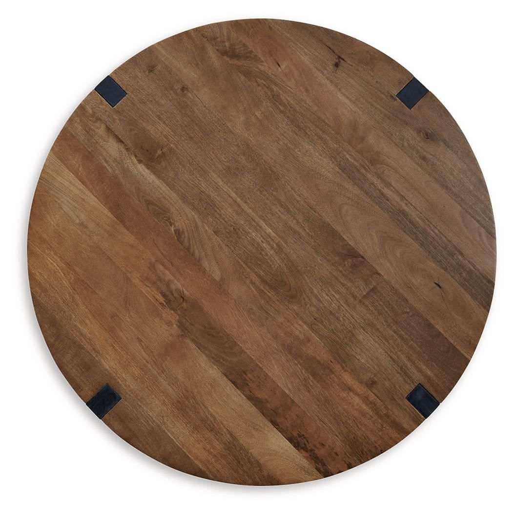 Hanneforth - Round Cocktail Table - Brown