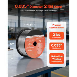 Flux Core MIG Welding Wire, E71T-GS 0.035-inch 2 LBS