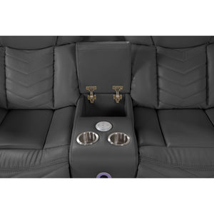 Challenger - Recliner Sectional Sofa, Built In USB, C Ports & Bluetooth