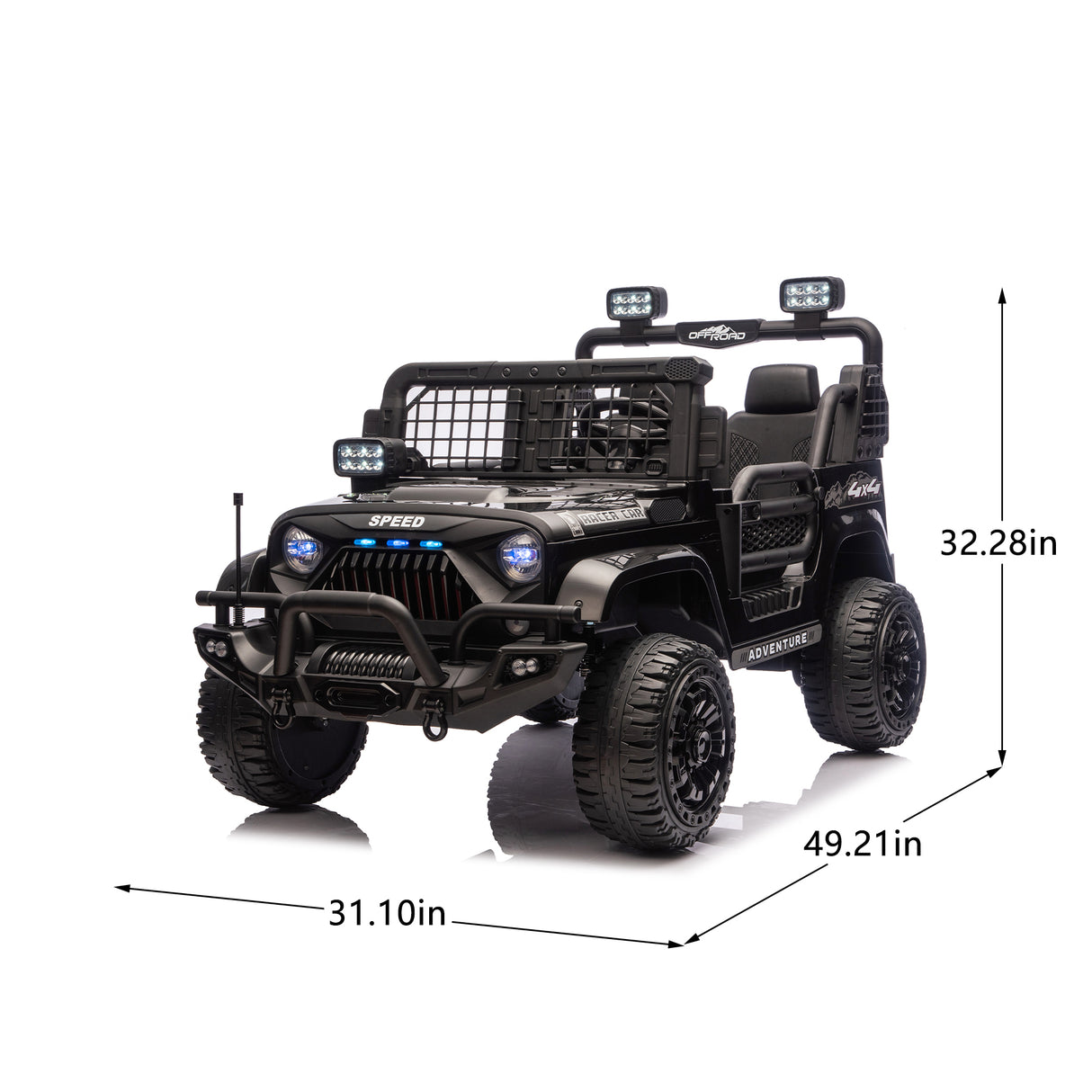 24V 100W Two-Seater Kids Ride On Car with Remote Control