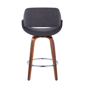 26" Mid-Century Modern Fixed-Height Counter Stool