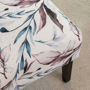 Capa Print Fabric Armless Contemporary Accent Chair