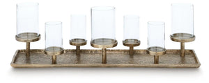 Wallmond - Candle Holder - Antique Brass Finish - Best Buy Furniture
