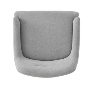 Modern Elegance Accent Chair With Curved Backrest