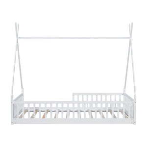 House Shaped Design Bed With Fence