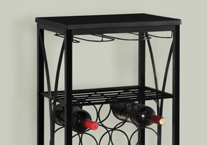 Home Bar, Wine Rack, Transitional - Black - Best Buy Furniture
