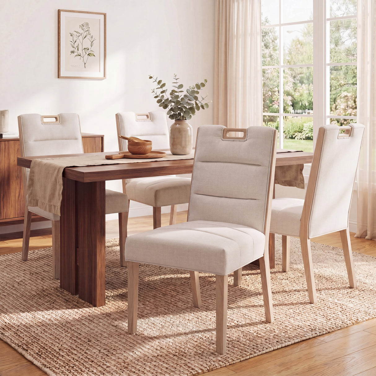 Upholstered Armless Dining Chairs