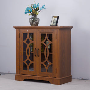 Spacious Sideboard With Adjustable Shelf Storage - Dark Oak