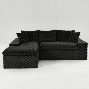 Modular Sofa, Convertible Twin Seat With Chaise Lounge