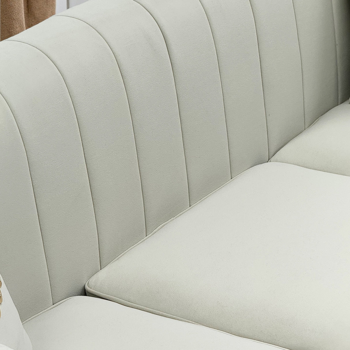 FX-P82-2PC Sofa - Modern Velvet Upholstered Sofa Set of 2