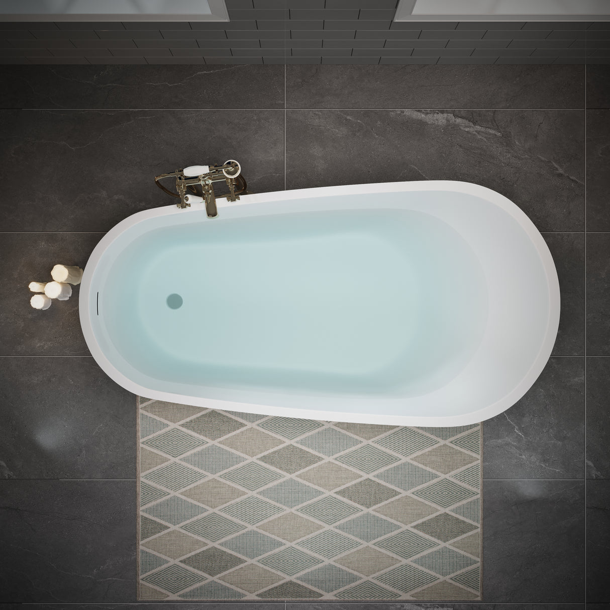55" Acrylic Freestanding Bathtub