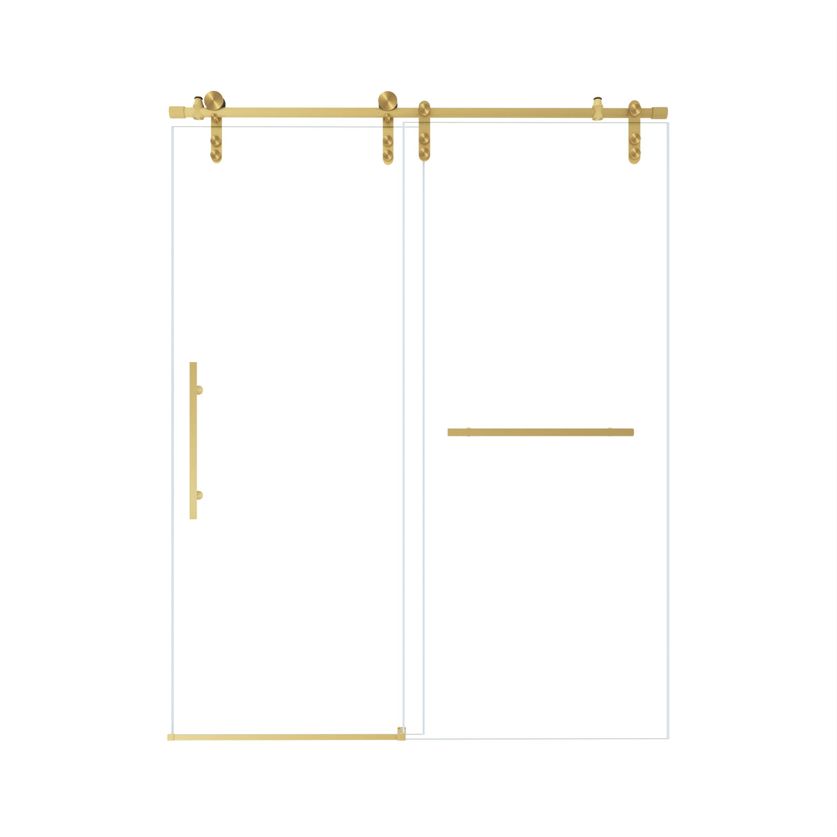 56-60" x 76" Frameless Sliding Shower Door