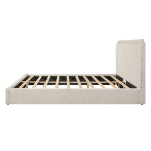 Double-Pillow Upholstered Bed Design