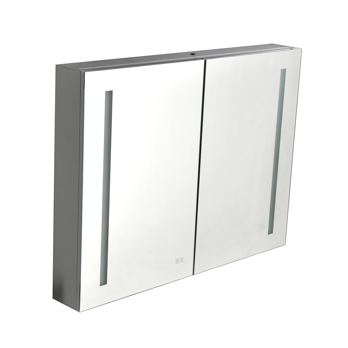 LED Large Rectangular Aluminum Alloy Surface Mount Medicine Cabinet