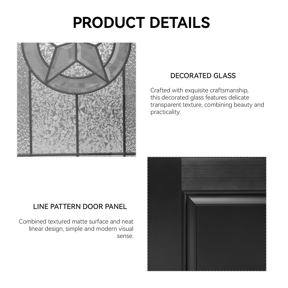 36"x80" Fiberglass Front Door