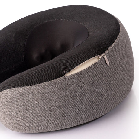 Shiatsu Neck Massage Pillow With Infrared Heat Therapy Foam - Gray