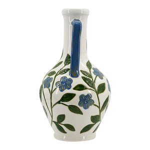 Floral Amphora Ceramic Vase