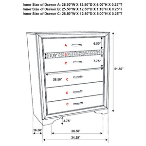 Annie - 5 Piece Bedroom Set