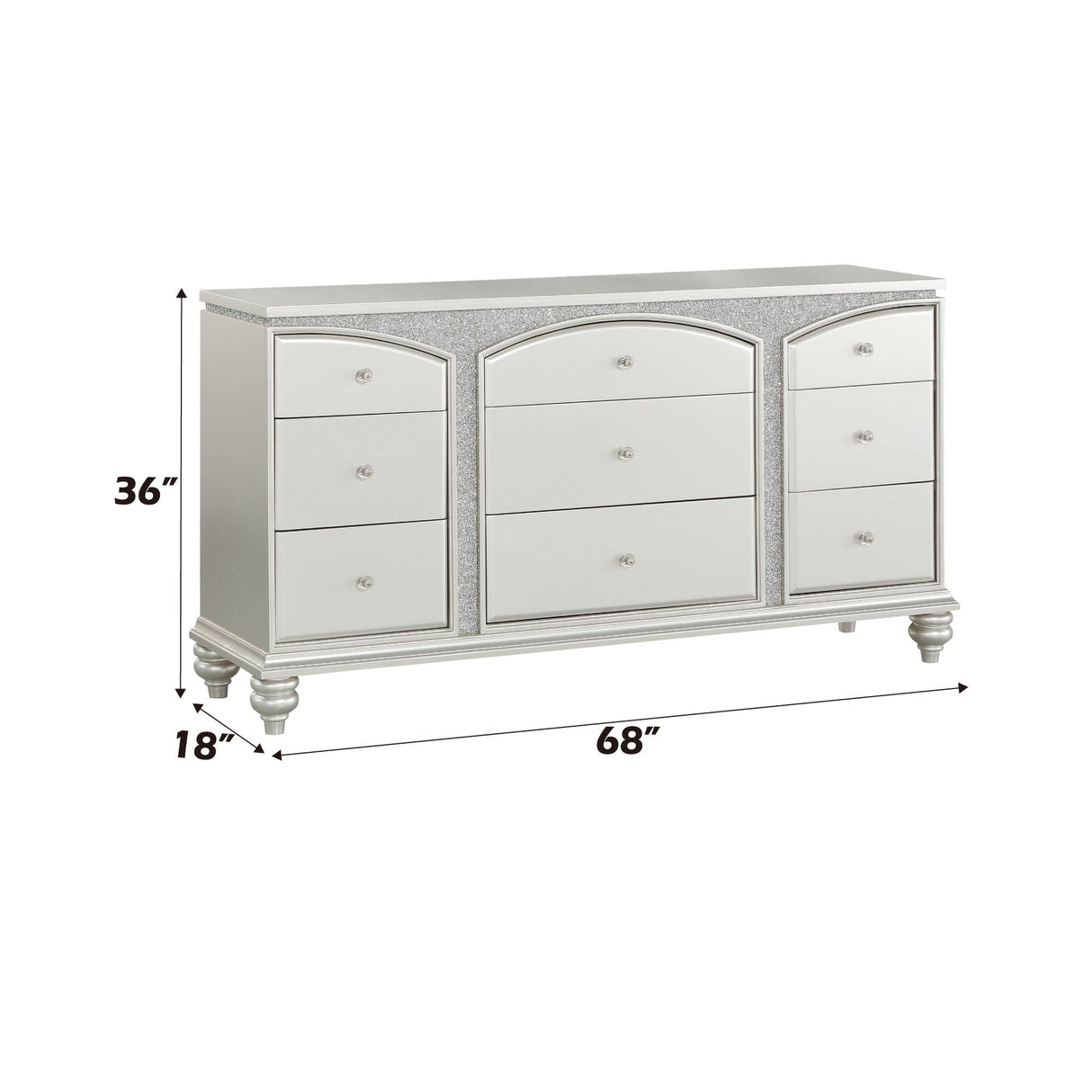 Maverick - Dresser - Silver - Best Buy Furniture
