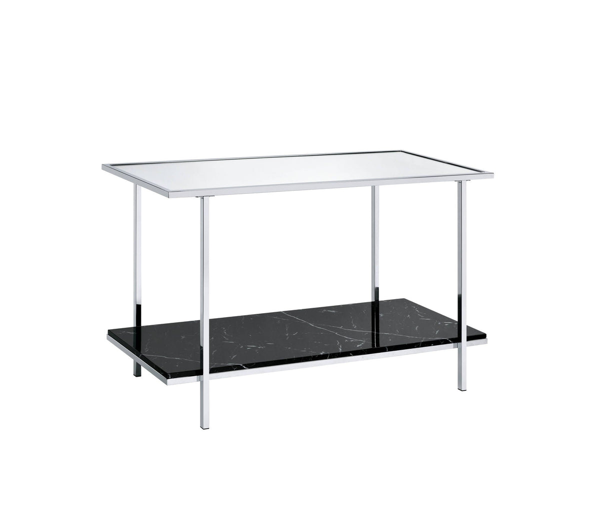 Angwin - Mirrored Faux Marble Console Table - Multi - Best Buy Furniture