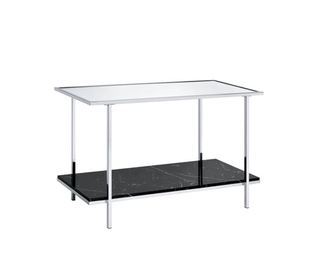 Angwin - Mirrored Faux Marble Console Table - Multi - Best Buy Furniture