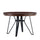 Mid Century Modern Round Dining Table With Metal Legs And Open Shelf - Best Buy Furniture