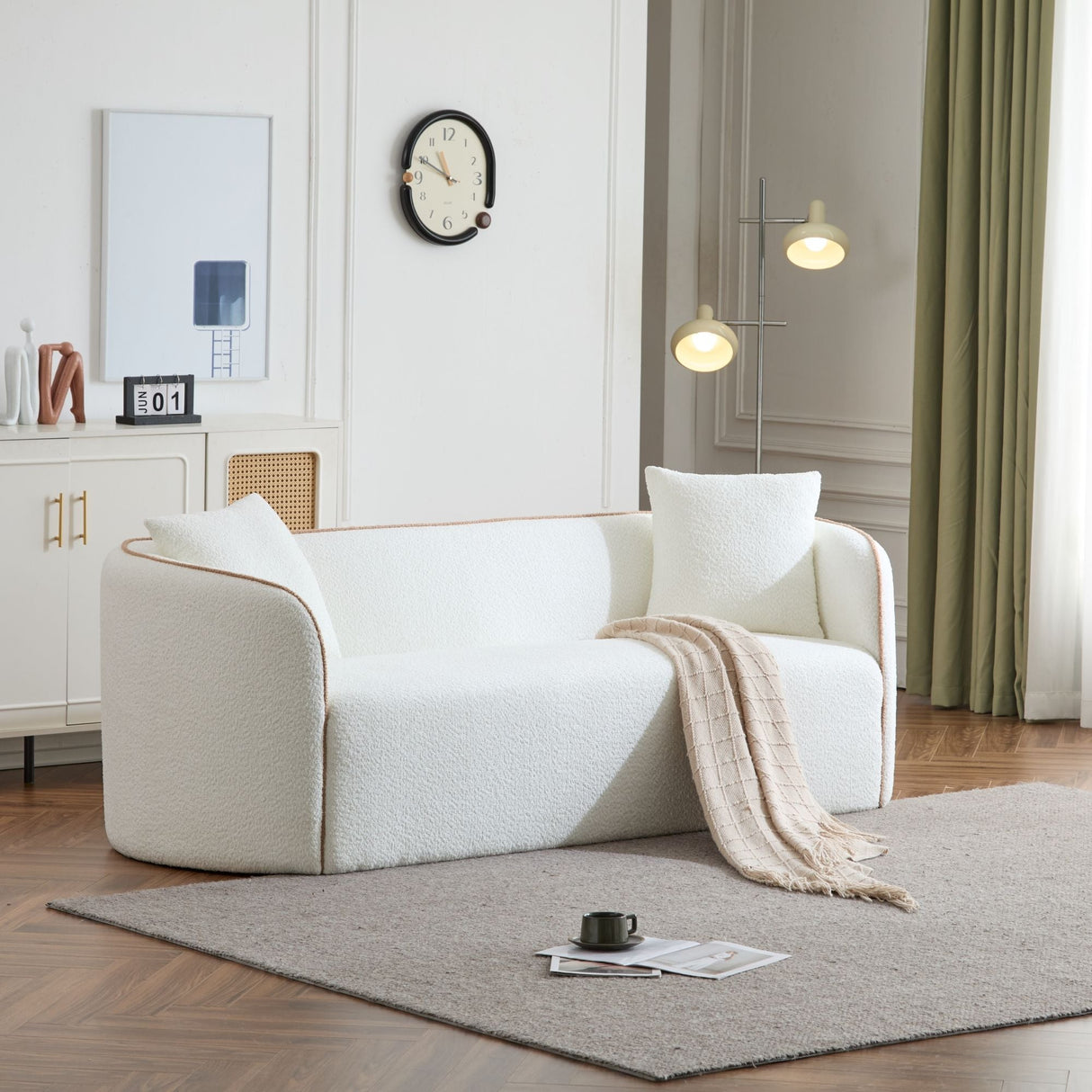 Coral - Curved Sofa, 3 Seater - Best Buy Furniture