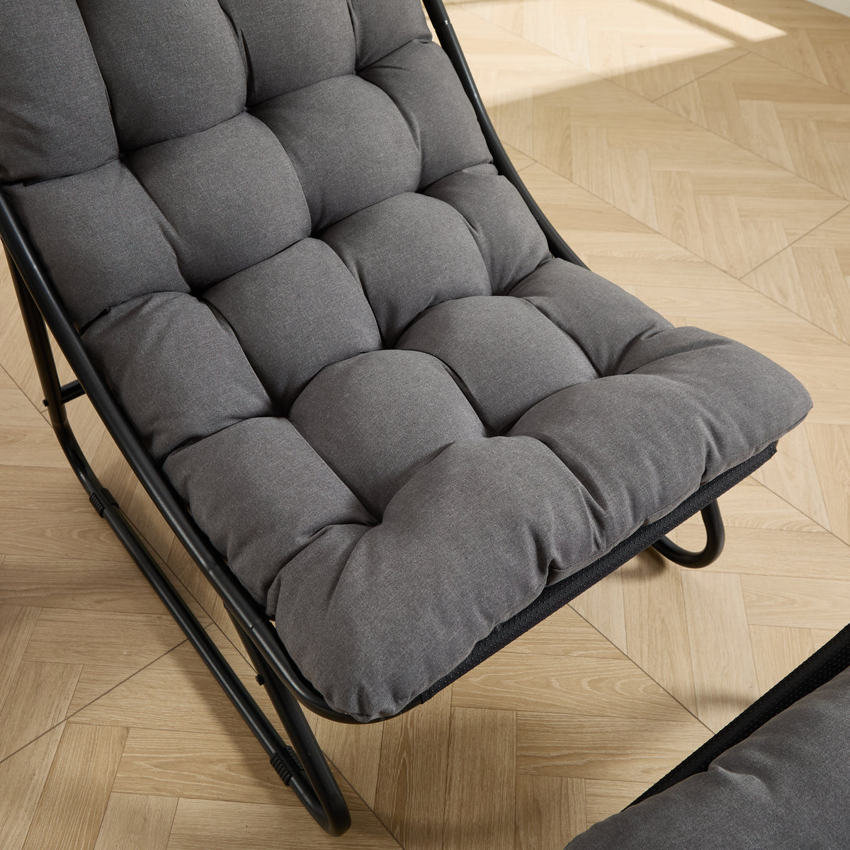 Patio Outdoor Lounge Chair with Ottoman