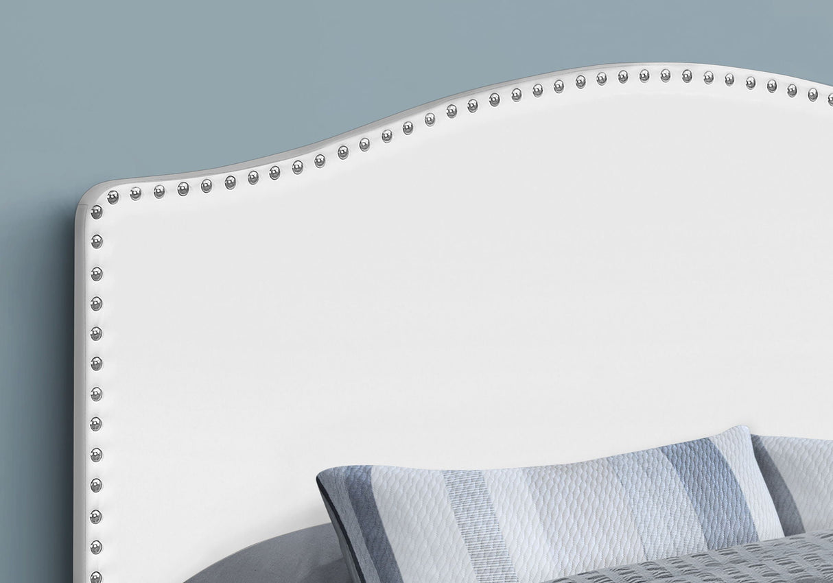 Queen Size, Bed Headboard Only, Upholstered, Transitional - White - Best Buy Furniture