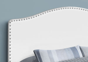 Queen Size, Bed Headboard Only, Upholstered, Transitional - White - Best Buy Furniture