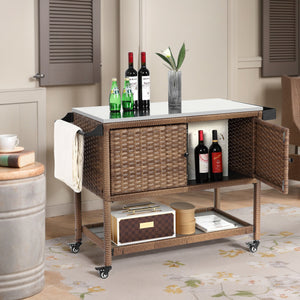 Outdoor-Wicker-Bar-Cart-Outdoor-Bar-Carts