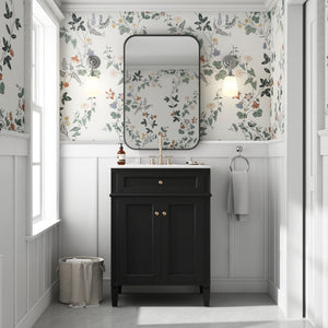 Bathroom Vanity With 2 Doors And Tip Out Drawer, Soft Closing Hinges