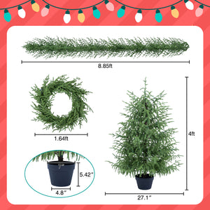 4-Piece Christmas Tree Set