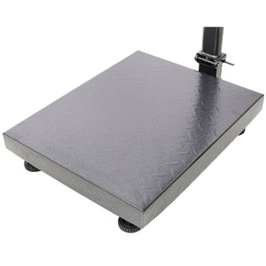 Digital Weight Computing Floor Platform Scale With Price Calculator - Black