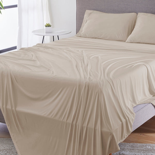 BedGear Dri-Tec Sheet Set, Beige, Split King/Split Cal King