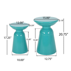 Serenita - Outdoor Side Tables With Flared Design (Set of 2) - Best Buy Furniture