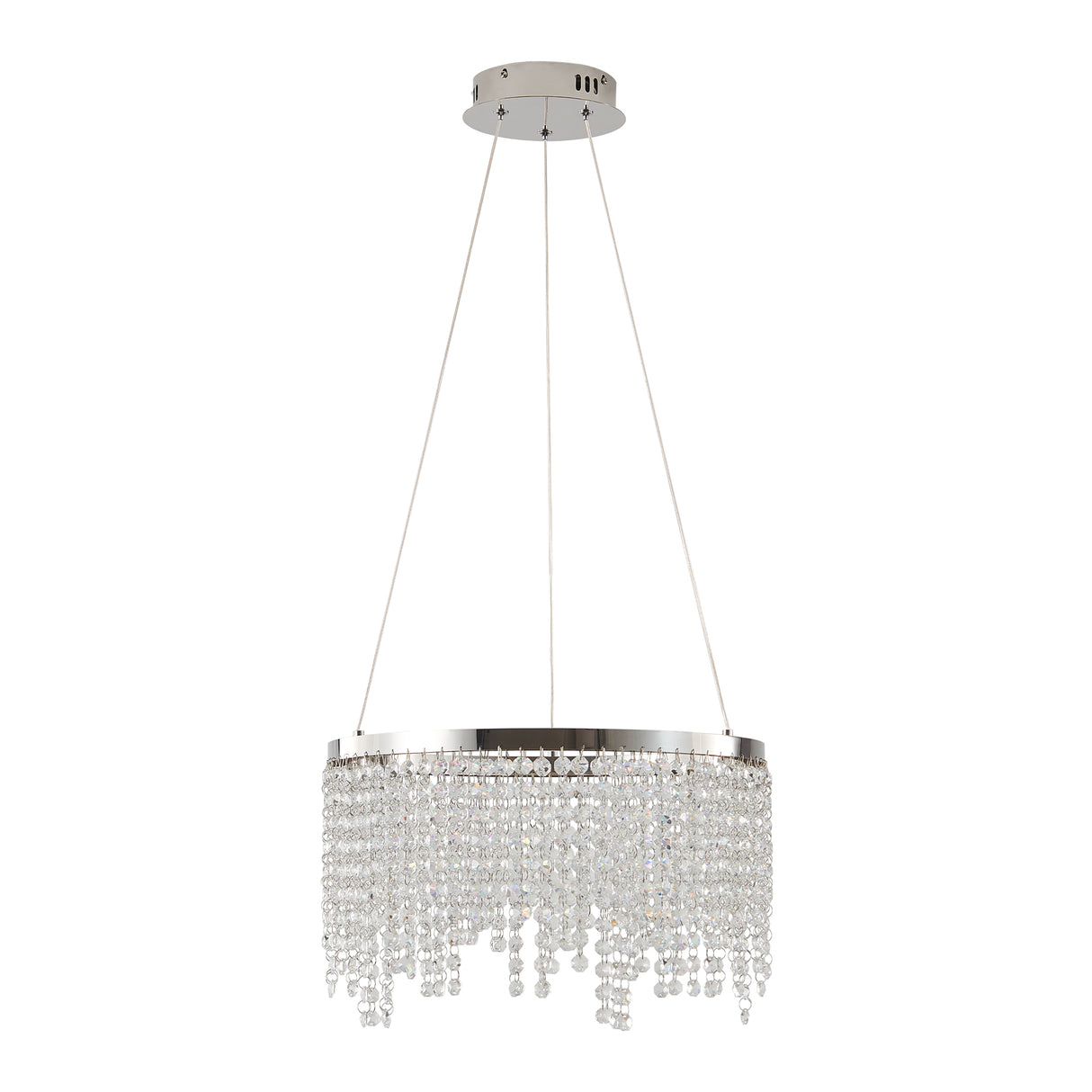 16-Inch Luxury Crystal LED Chandelier