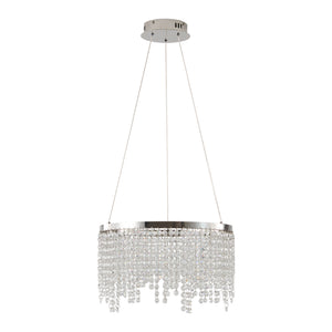 16-Inch Luxury Crystal LED Chandelier
