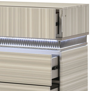 Leonor - 5 Drawer Chest - Gray
