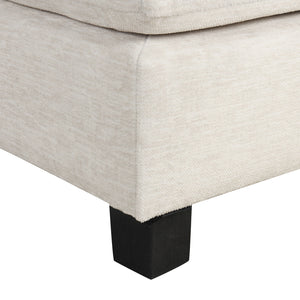 Contemporary U - Shaped Sectional Sofa With Movable Storage Ottoman