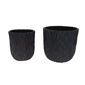 Large Round Planters Set of 2