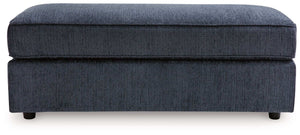 Albar Place - Oversized Accent Ottoman - Cobalt - Best Buy Furniture