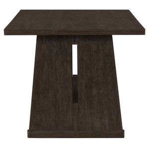 Dining Set With Rectangular Table, 4 Upholstered Chairs & 1 Padded Bench