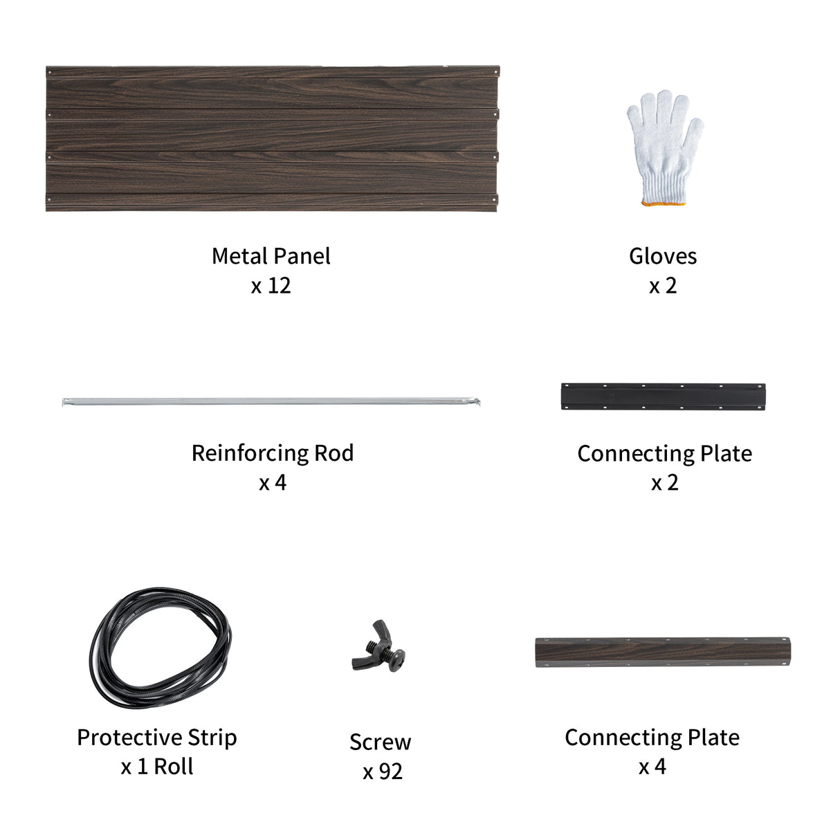 74.6"x35.4"x25" Raised Garden Bed Kit