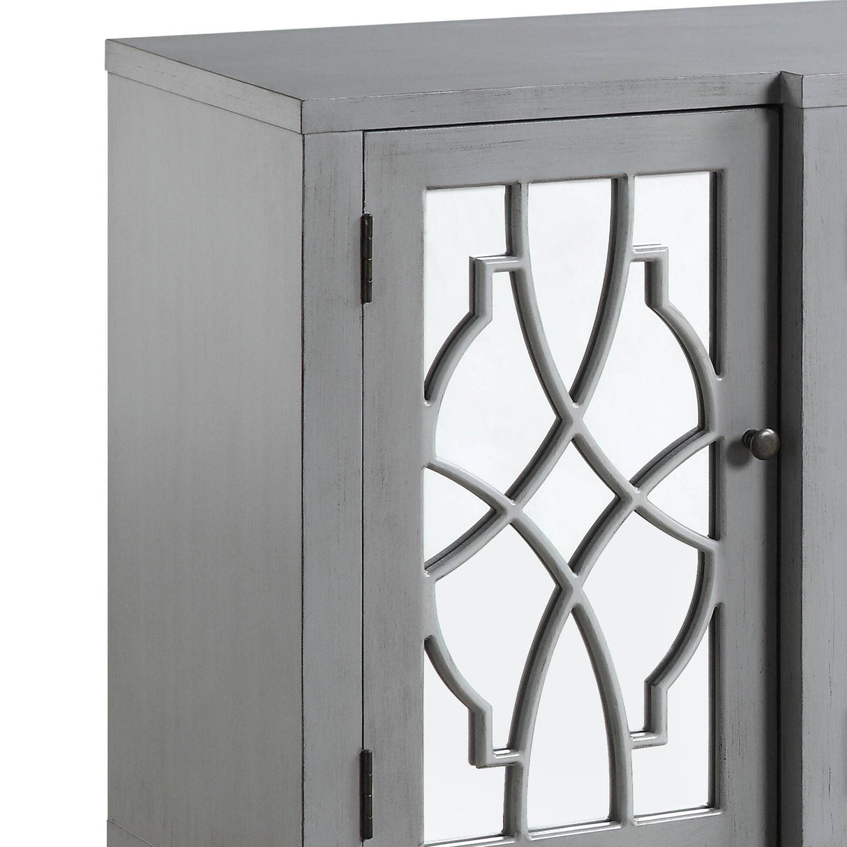 Magdi - Console Cabinet - Antique Gray - Best Buy Furniture