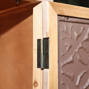 55.12'' Tall Tower Storage Cabinet - Rustic Wood Sideboard