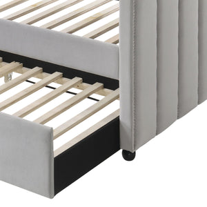 Peridot - Twin Daybed With Trundle - Dove Gray - Best Buy Furniture