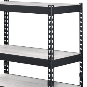 Decmus 4-Tier Industrial Bookcase