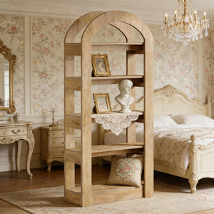 Arched Display Shelf - 5-Tier Bookshelf