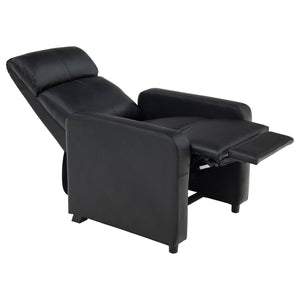 Push Back Recliner - Black